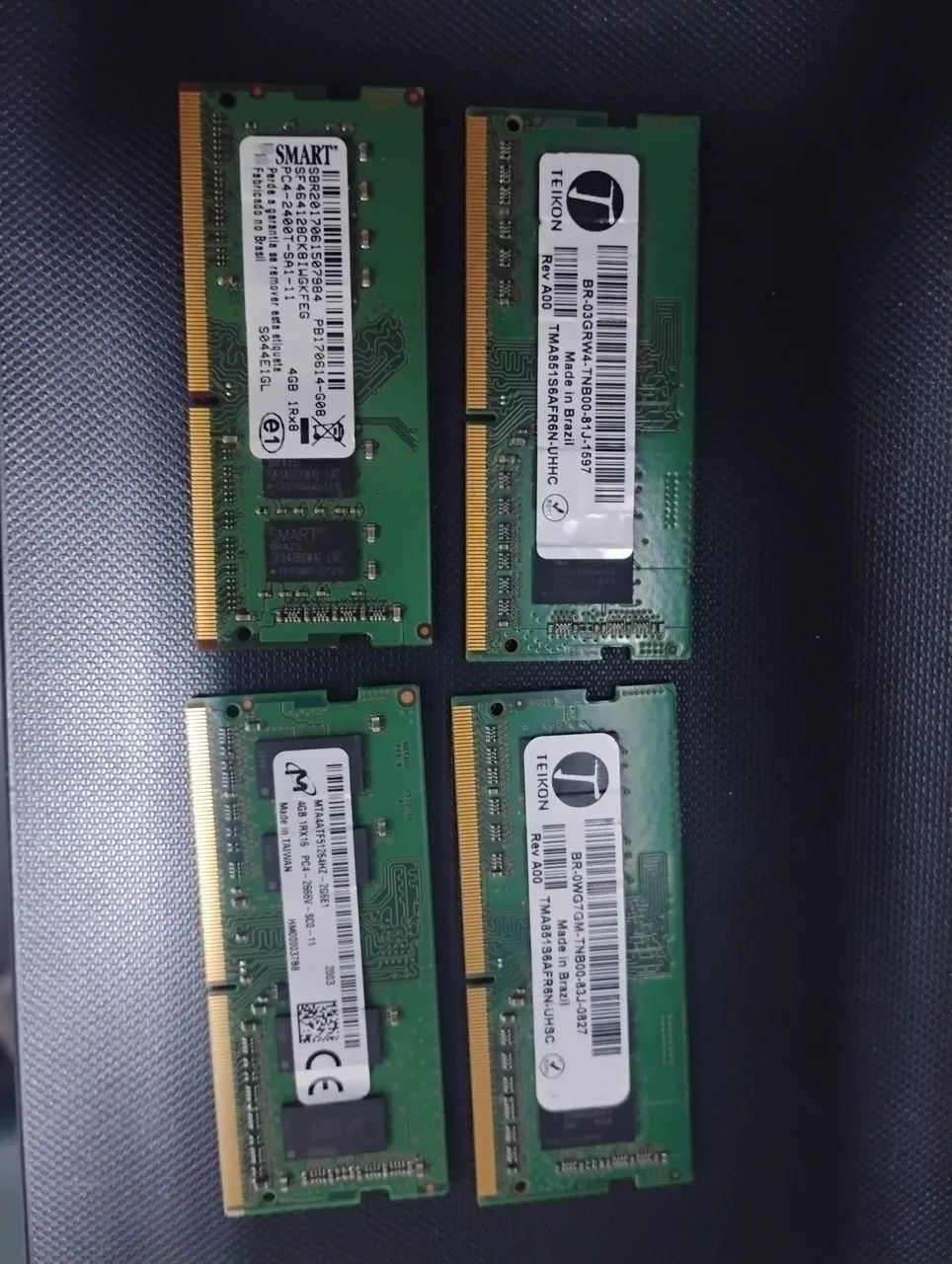 Memória ddr4 4gb notebook 