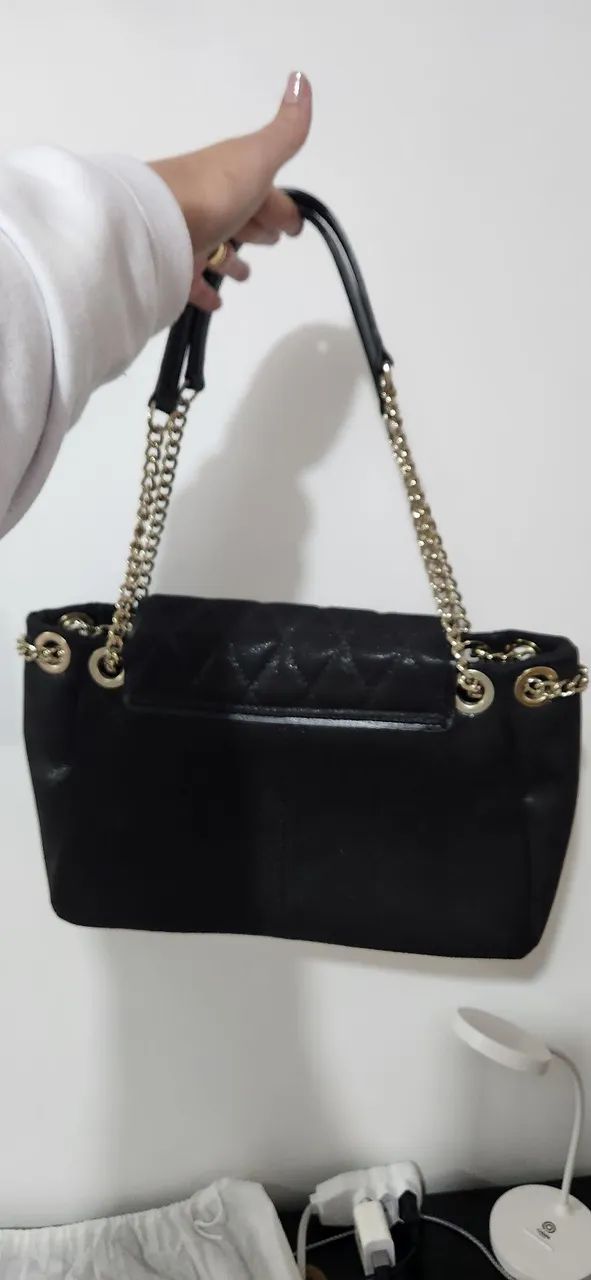 Bolsa arezzo preta camurça  - Foto 2