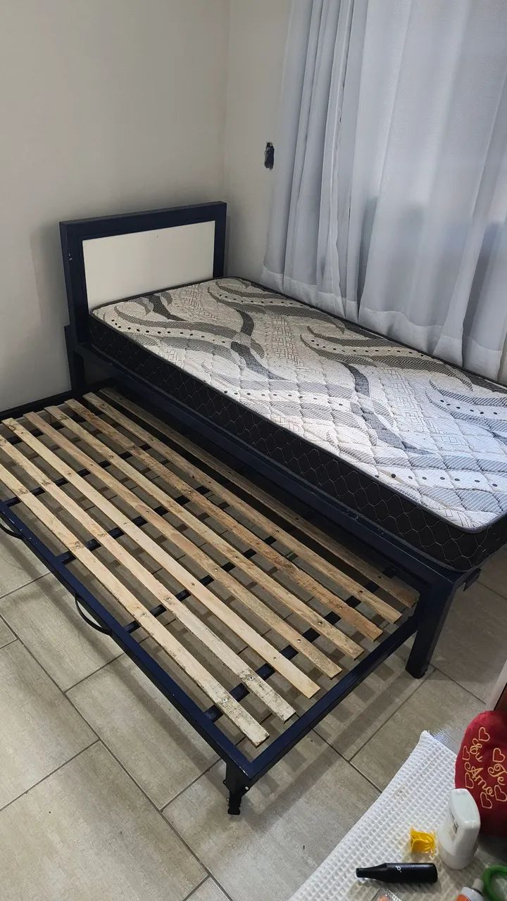 Cama de solteiro(bicama) feita de ferro  - Foto 3