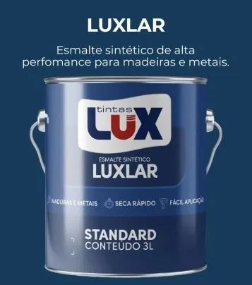 Tinta Esmalte Luxlar - Galão 3,0 Litros - Cores disponíveis Preto, Tabaco e Verde Folha 