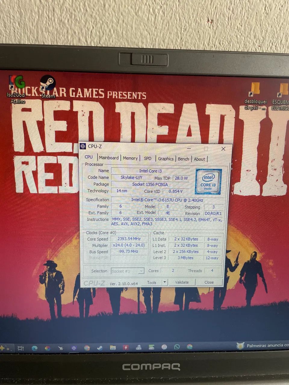 Notebook Compaq I3 de 6 geração  - Foto 3