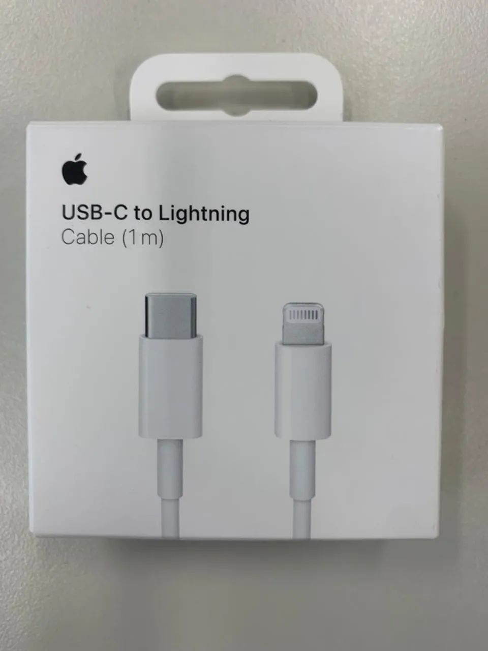 Cabo de USB-C para Lightning 1m Apple (original, sem uso)