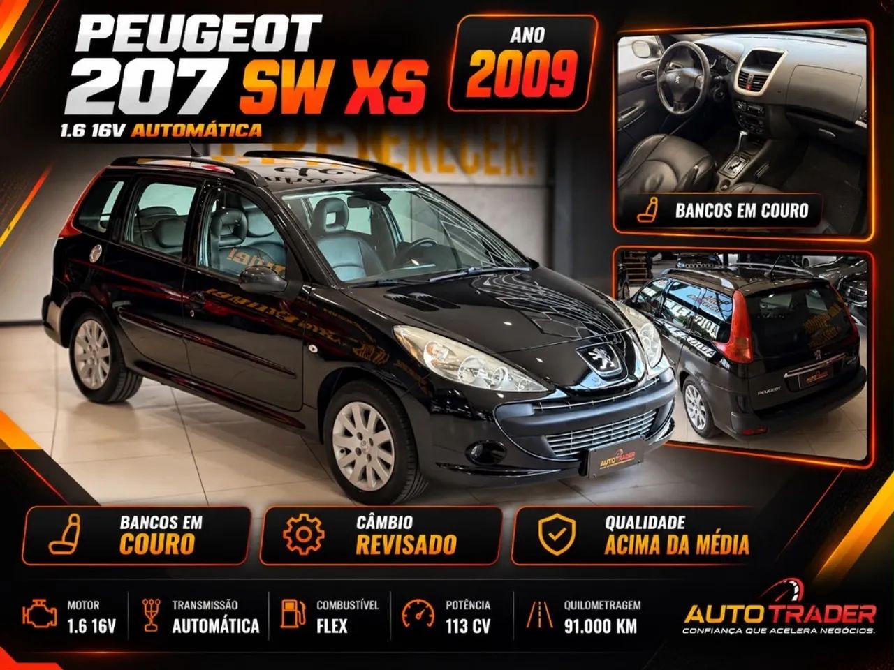 Peugeot 207 207 SW XS 1.6 Flex 16V 5p Aut. 2009