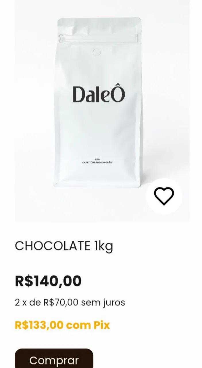 Café em grão gourmet chocolate