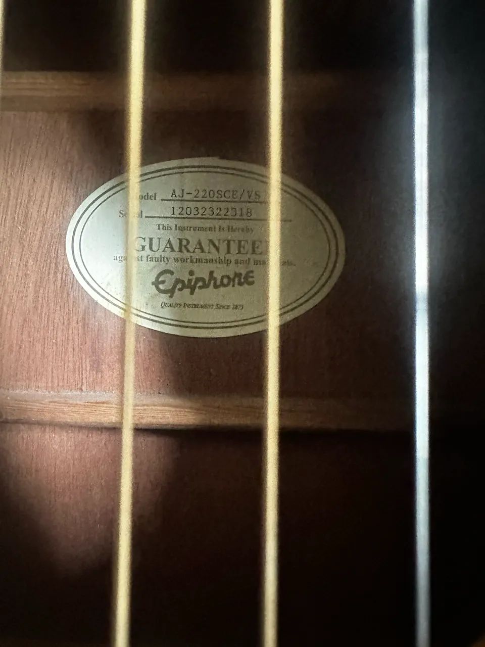 Violão Epiphone AJ-220SCE/VS - Foto 3