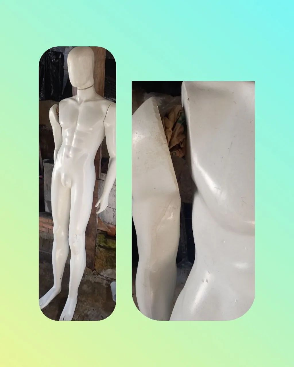 Manequim de loja, masculino.