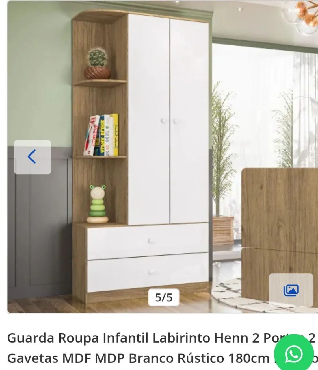 Guarda roupa de bebê 