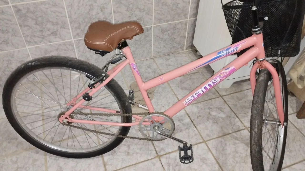 Bicicleta poti aro 26 rosa samon  - Foto 5