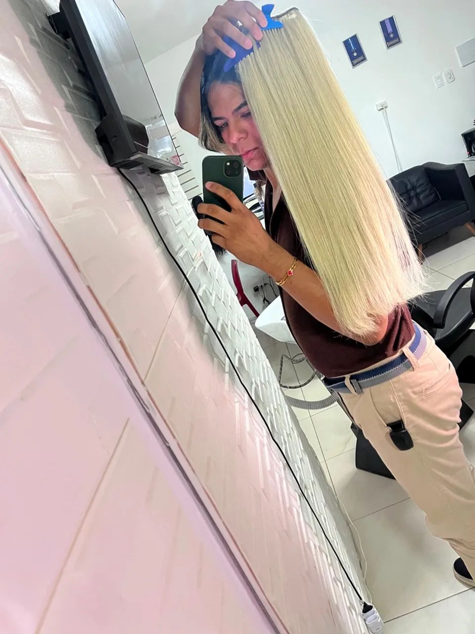 Mega Hair Humano Loiro  - Foto 2
