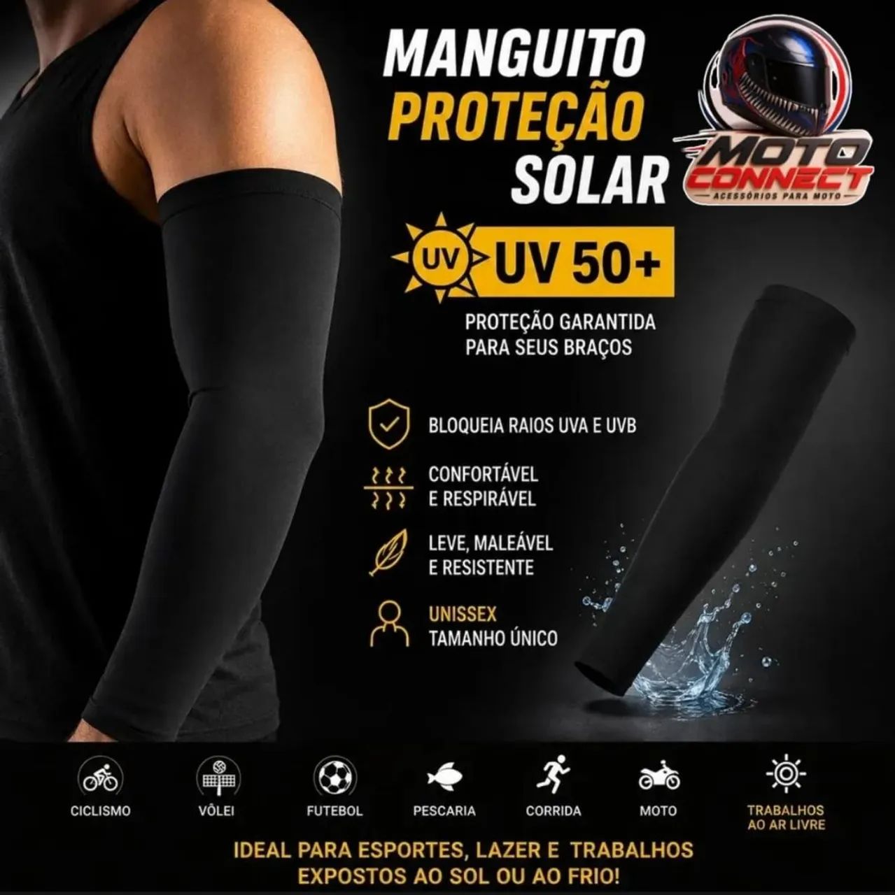 Balaclava e manguito proteção solar - Foto 3