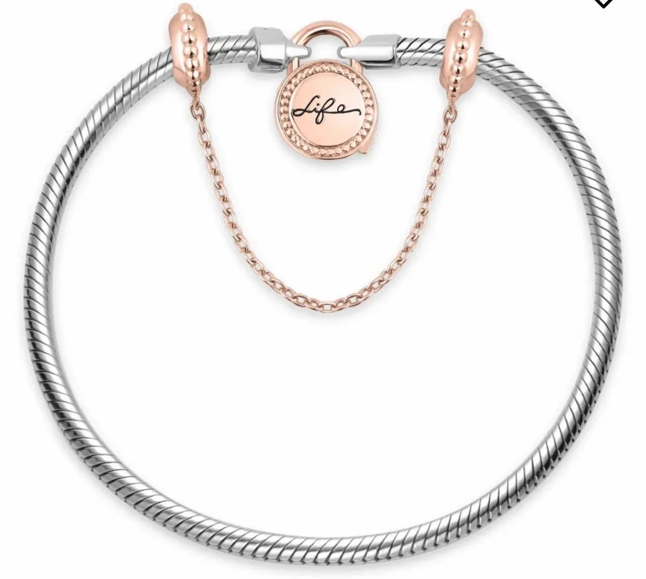 Vendo Pulseira Vivara Life - Prata 925 com Rosé 