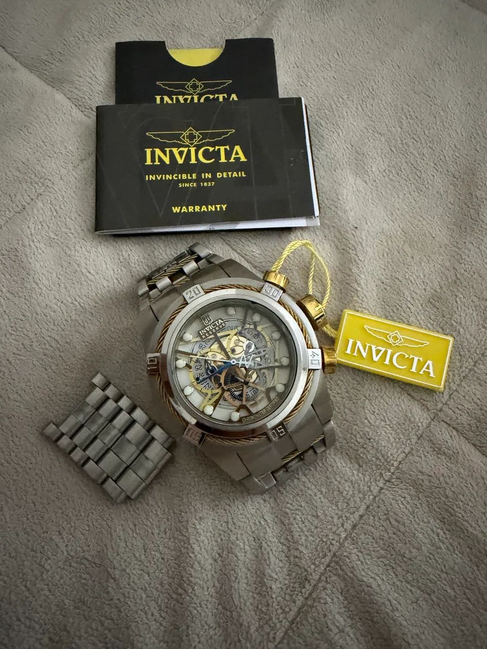 RELÓGIO INVICTA RESERVE BOLT ZEUS SKELETON - Foto 3