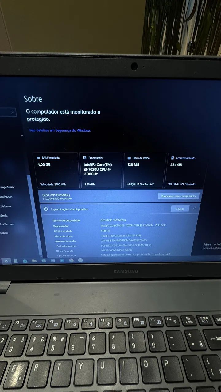 Notebook Samsung 