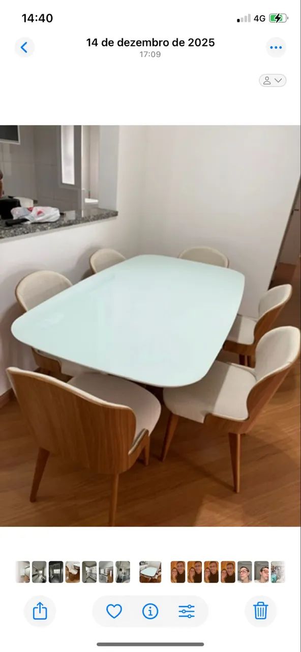 Mesa de jantar linda (só a mesa sem as cadeiras) - Foto 2