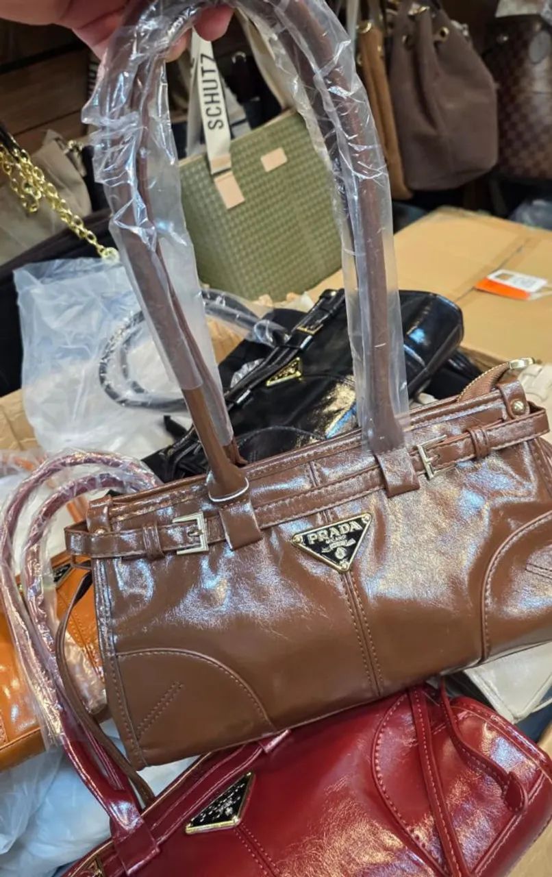 Bolsa Estilo Prada Bonnie mini Linha Importada  - Foto 3