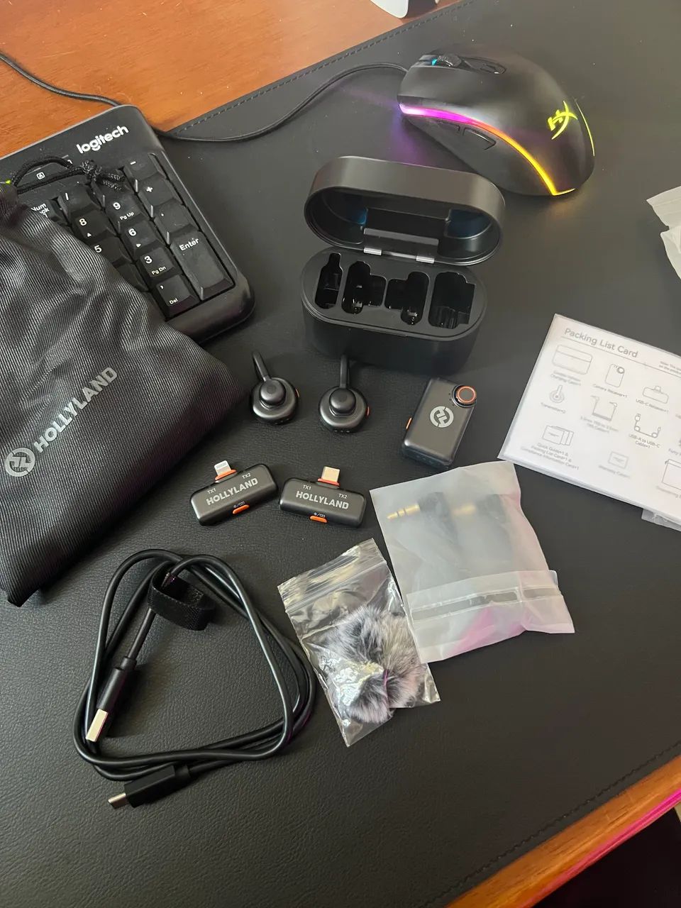 Hollyland Lark M2S Ultimate Combo Microfone Sem Fio USB-C Lightning