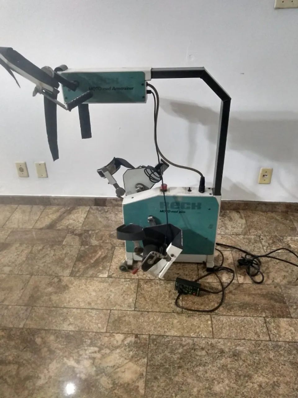 bicicleta elétrica p/ fisioterapia para pernas e braços 