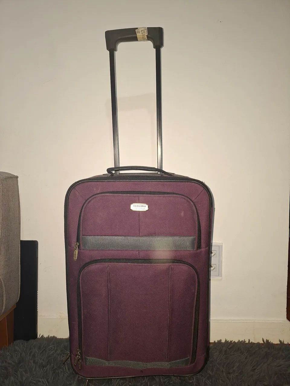 Mala de Viagem Roxa Tecido - Muito Bem Cuidada - Foto 3