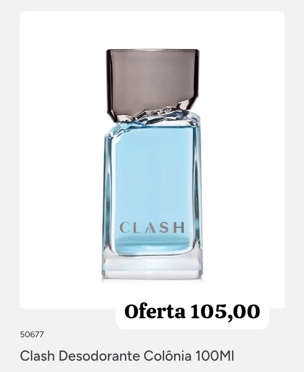 Clash desodorante colônia 100ml 