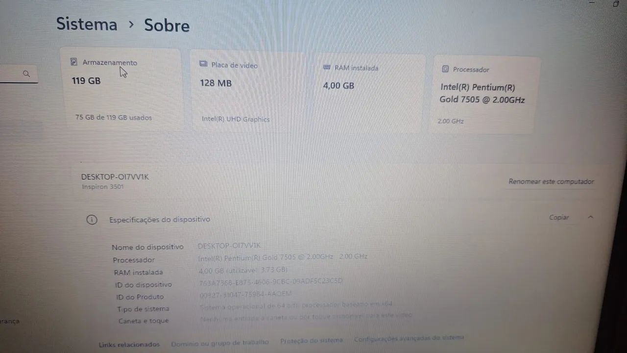 Notebook Dell Inspiron 3501 - Foto 2