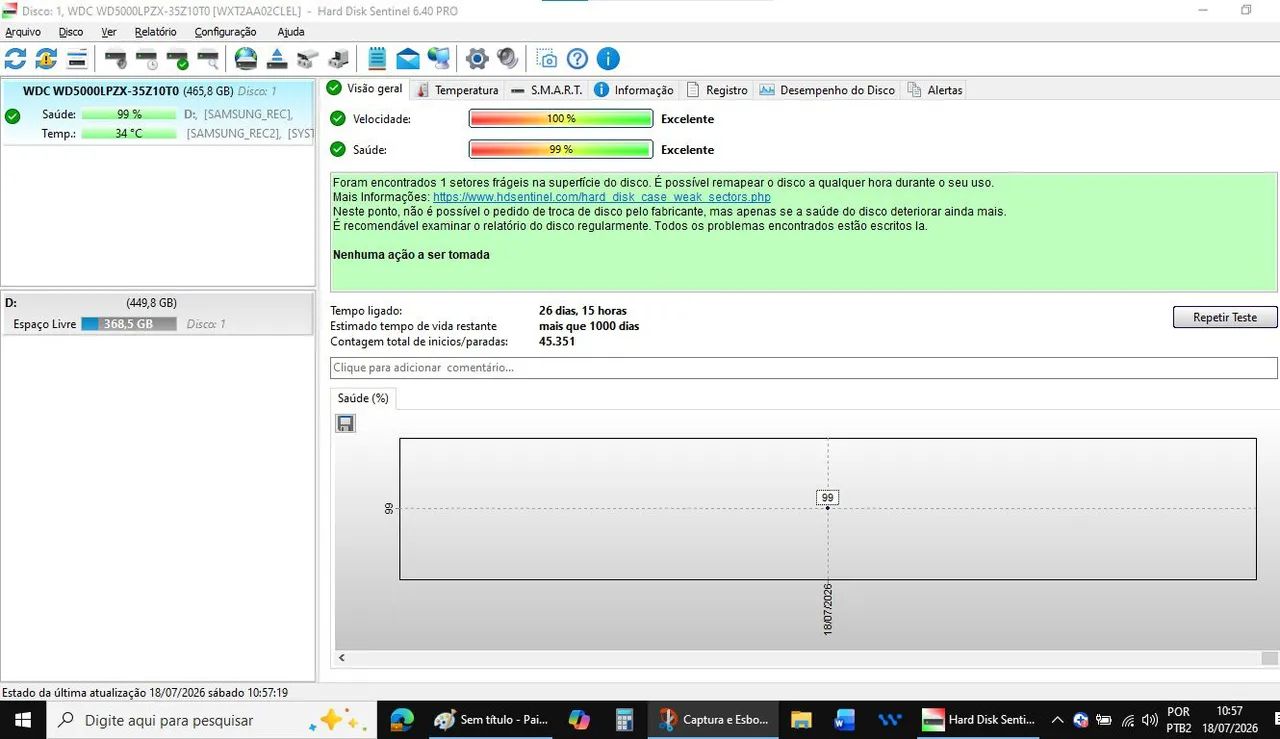 HD WESTERN DIGITAL 500GB - NOTEBOOK - Foto 3