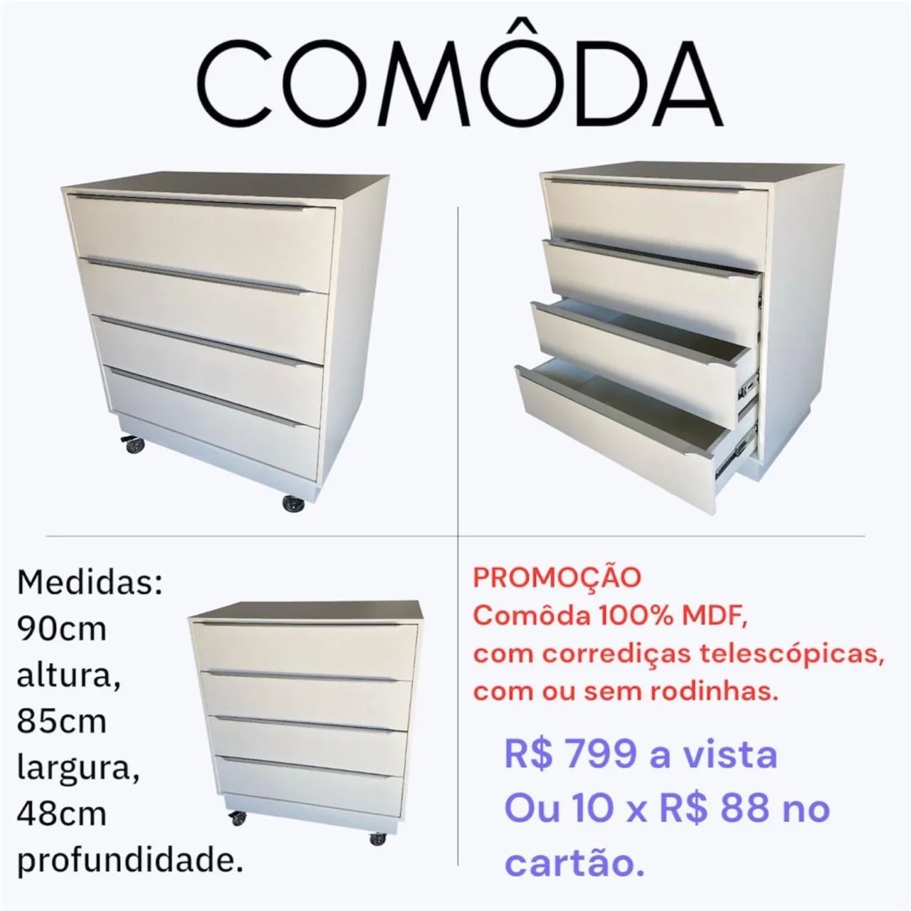 Cômoda MDF