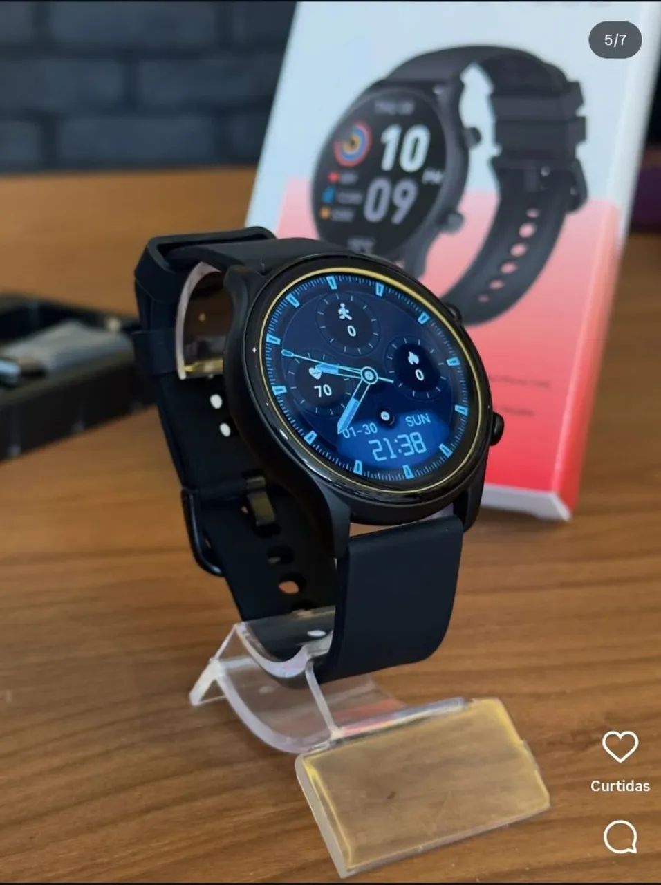 Smartwatch Zeblaze Btalk 3 Plus Relógio Inteligente Bluetooth  - Foto 3