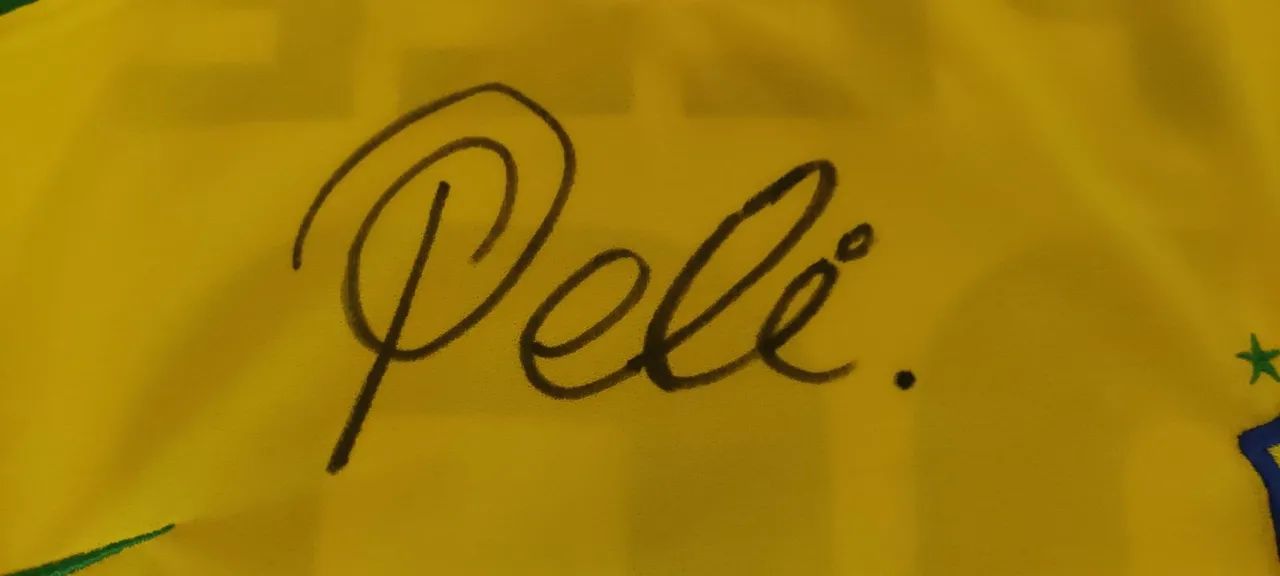 Camisa Seleção Brasileira Nike Original + Assinatura Pelé Vintage - Foto 2