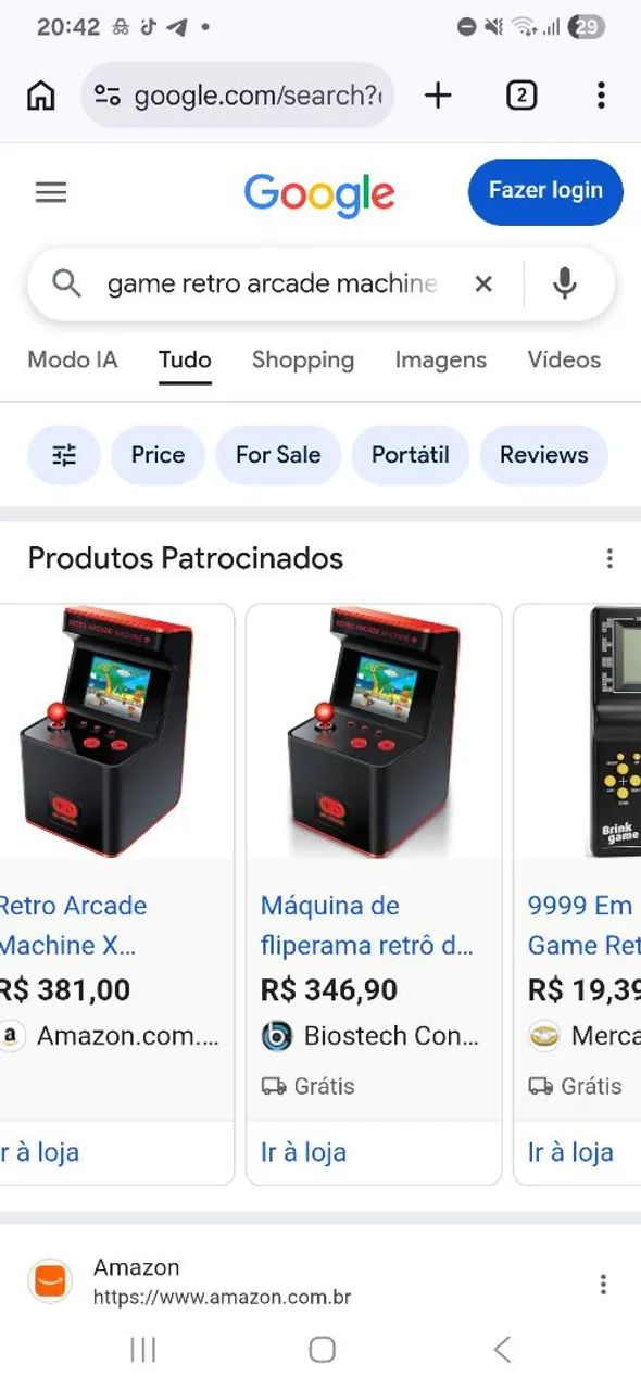 Game retrô arcade machine x clássico $80 - Foto 4