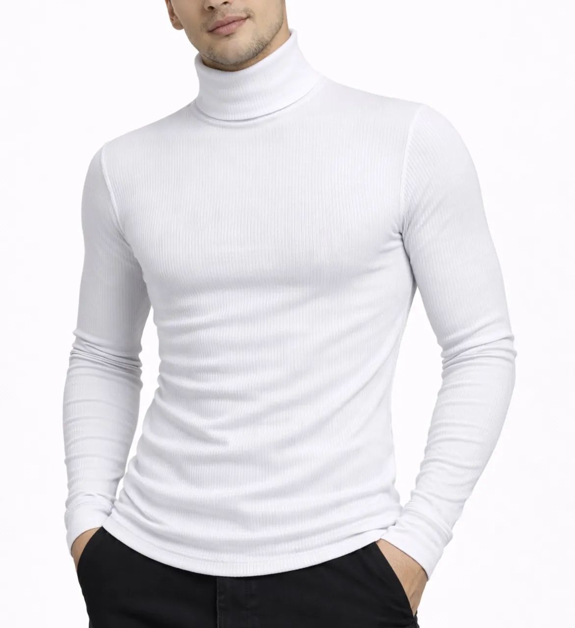 Camisas Gola Alta Cacharrel Longa 