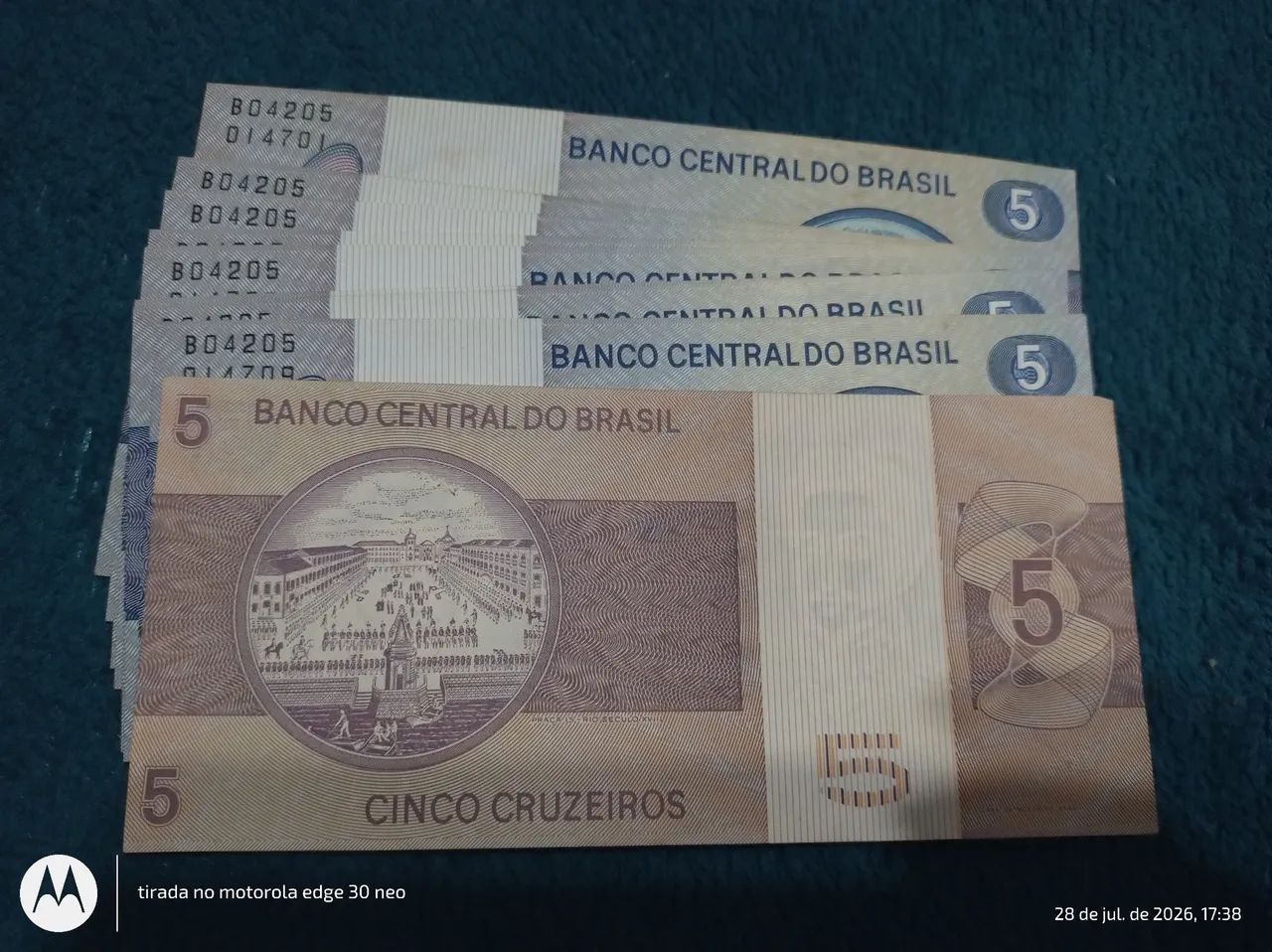 Cédulas antigas 10 unidades numeradas  - Foto 3