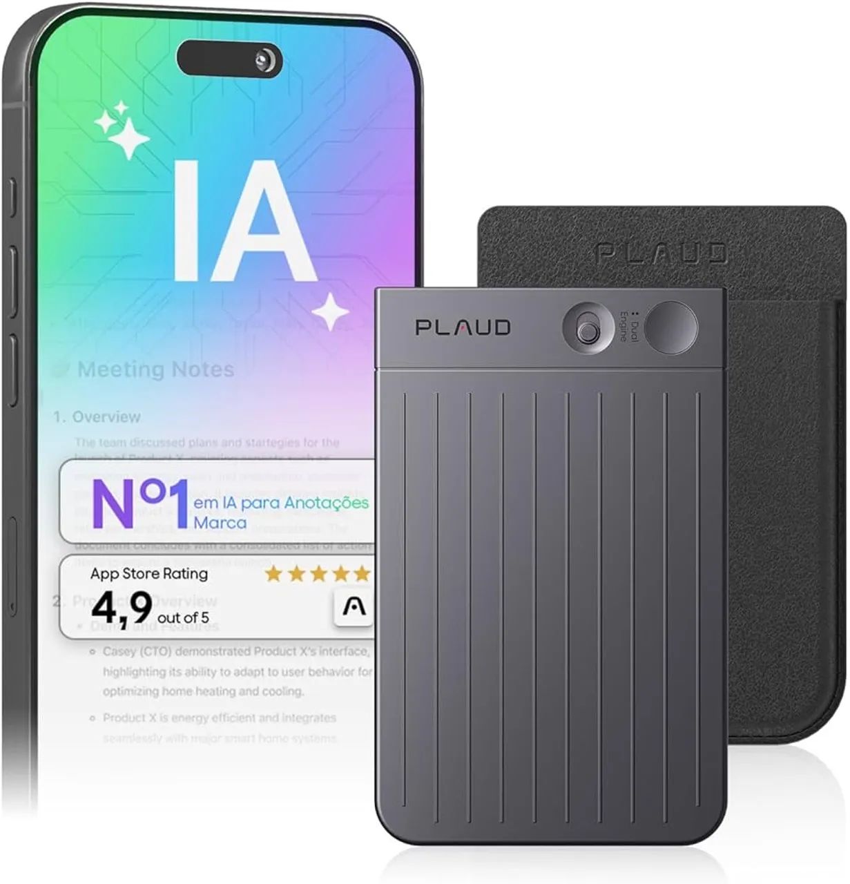 Plaud Gravador de Voz com IA