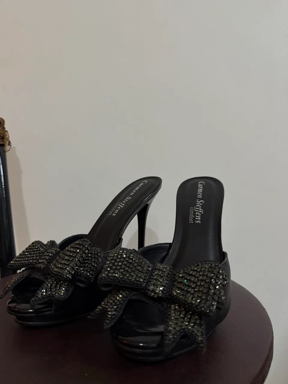 tamanco carmen steffens preto 37 - Foto 2