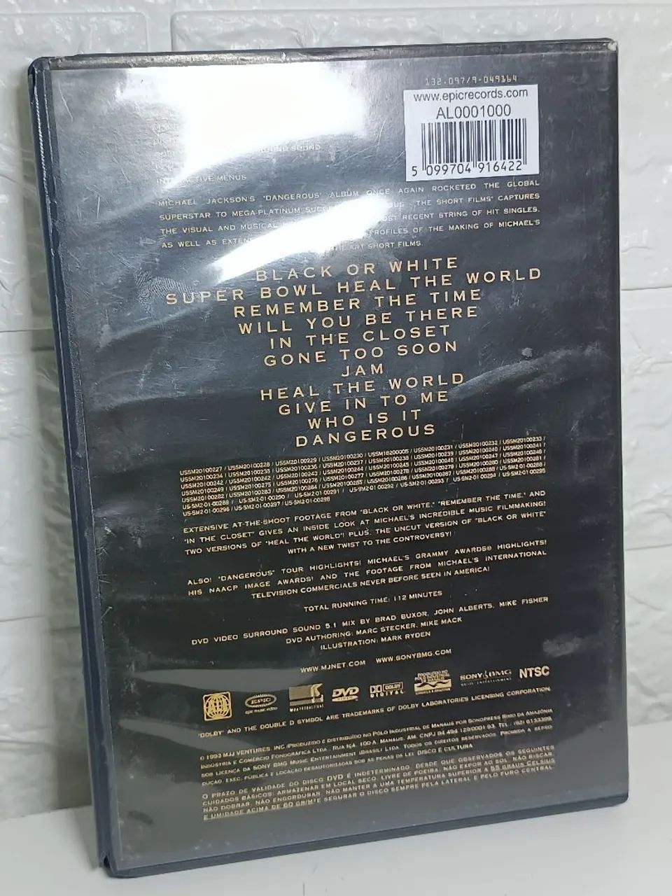 Dvd Michael Jackson Dangerous original  - Foto 2