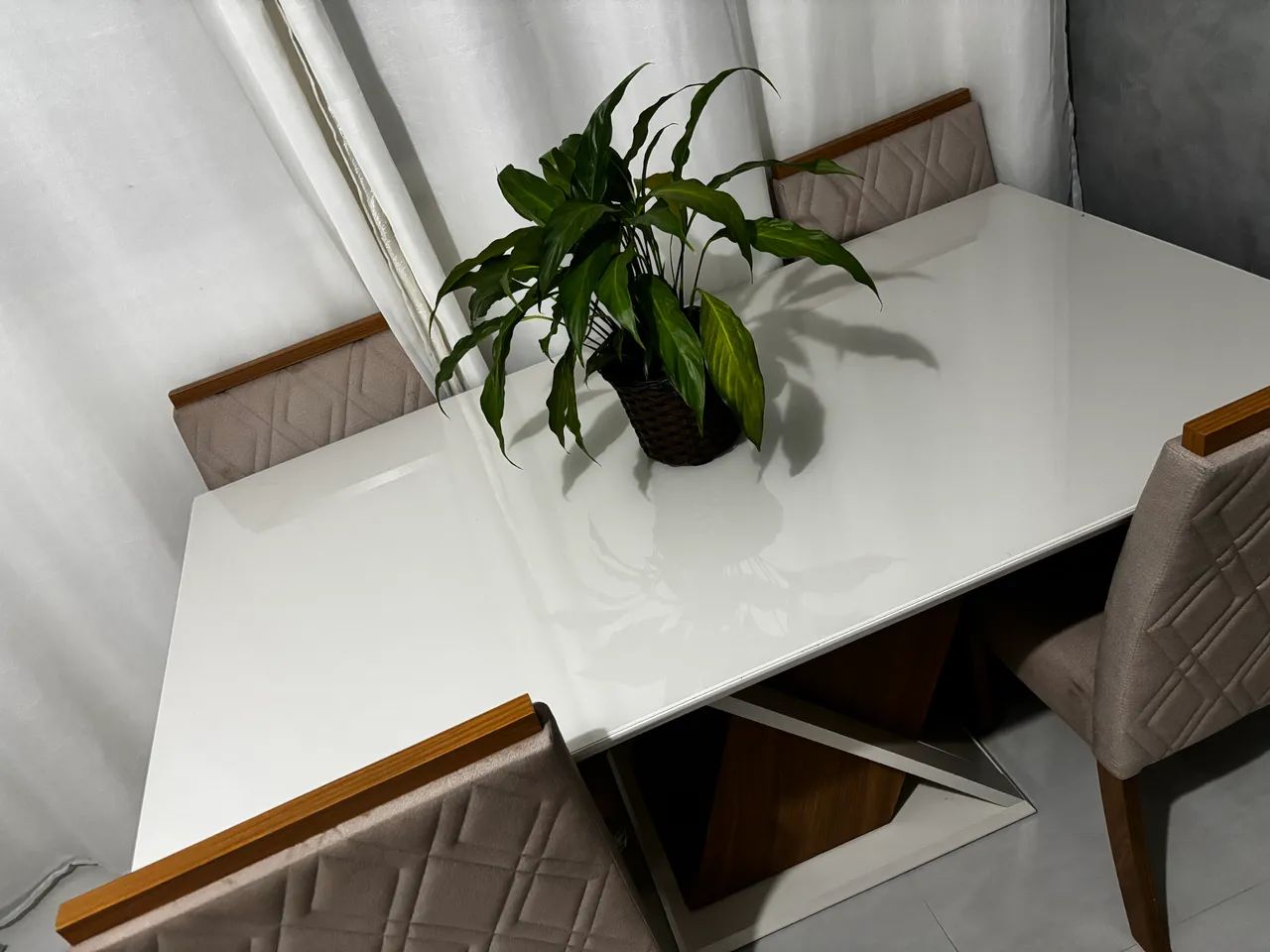 Mesa 04 cadeiras off white  - Foto 2
