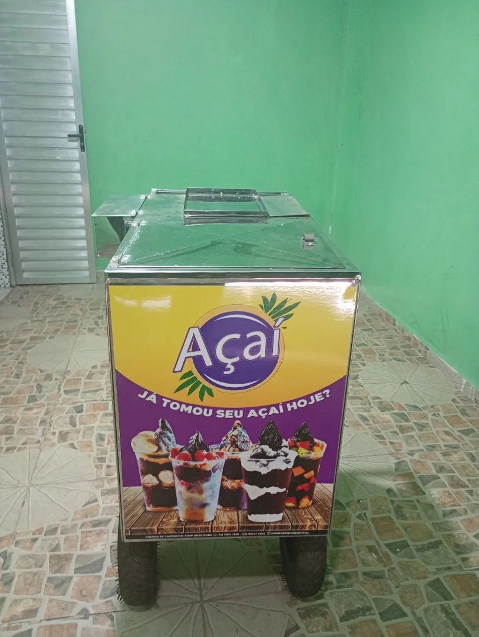Carrinho de Açaí + Kit Placa Eutético 