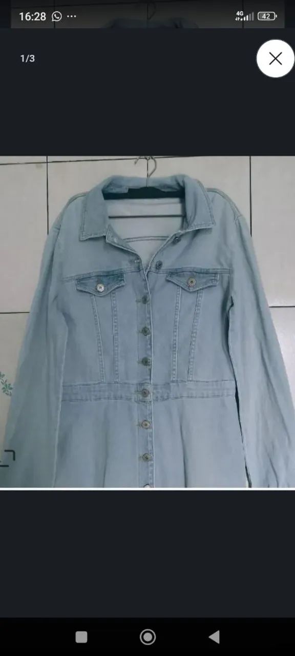 Vestido Equus jeans  tamanho P 