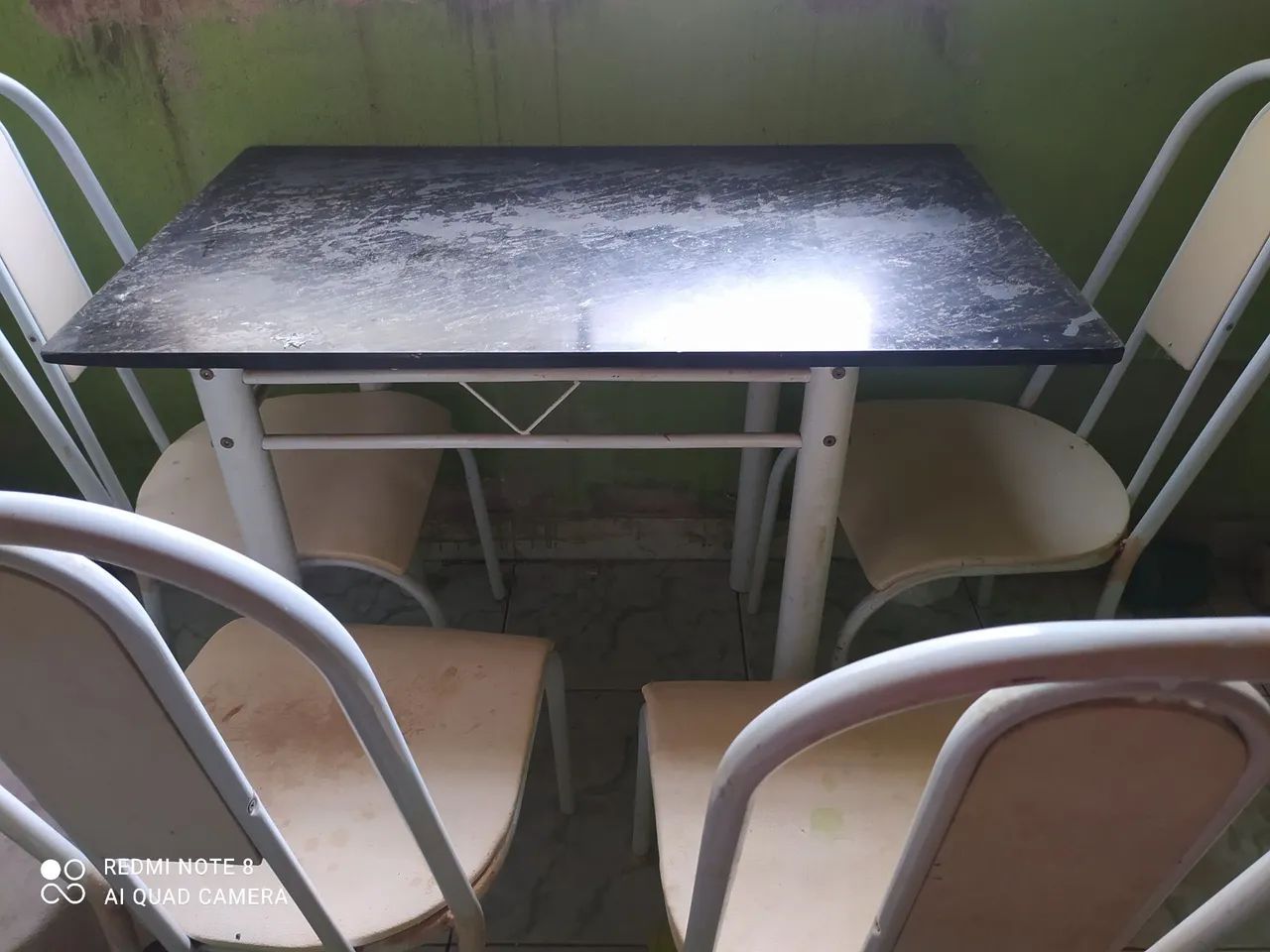 conjunto de mesa de mármore e três cadeiras - Foto 2