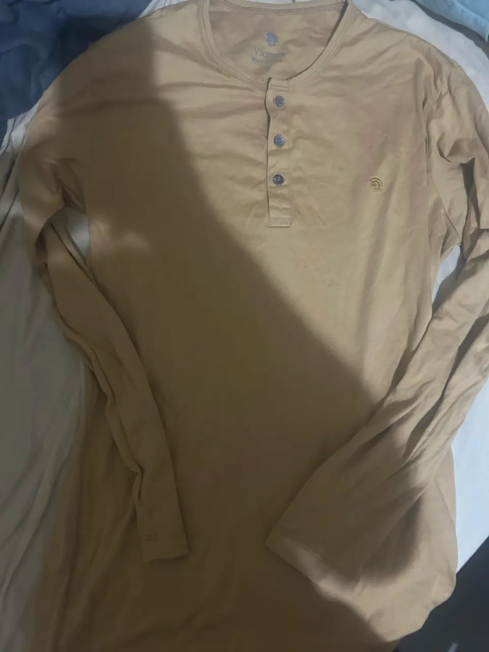 camiseta henley manga longa. - Foto 2