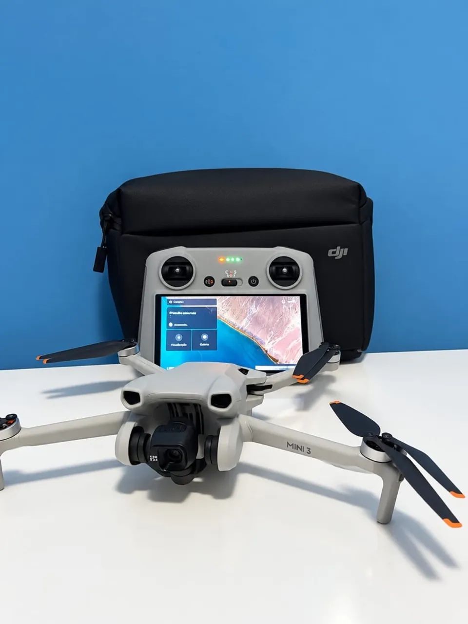 DJI MINI 3 + CONTROLE RC COM TELA | SEMINOVO + CASE DJI ( Em até 18x)