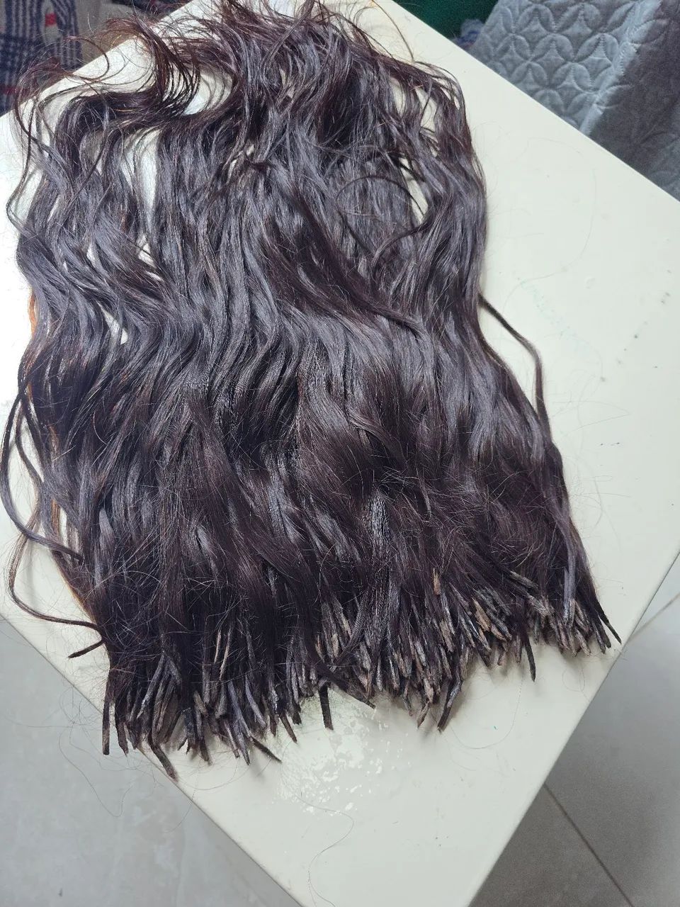 Cabelo Humano cor chocolate.  55cm. 224gr. - Foto 5