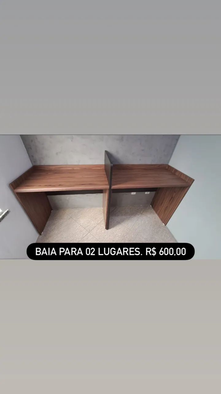 Vendo Baia 02 lugares para escritório. 