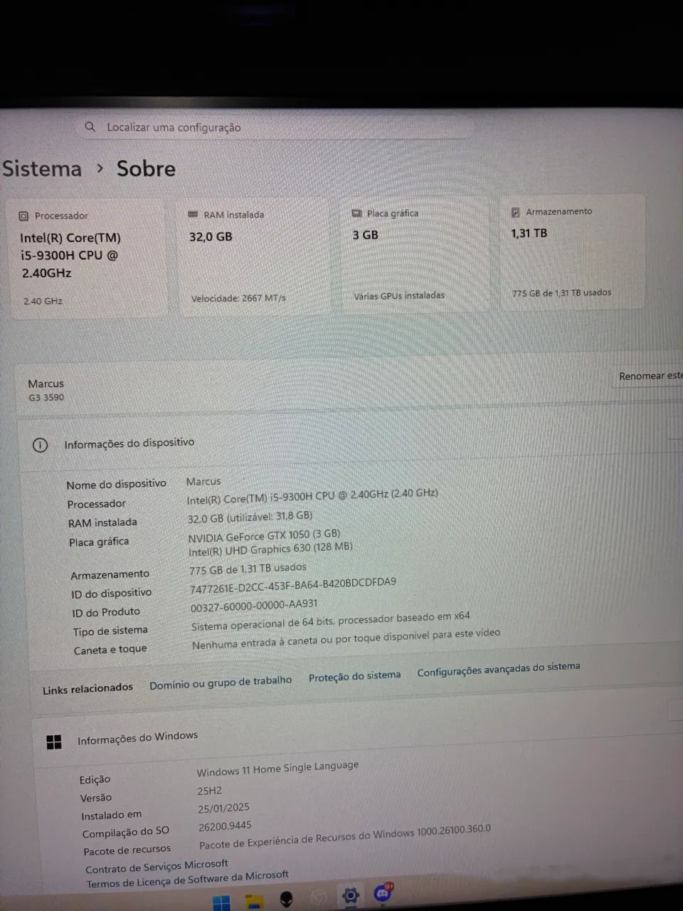 Notebook gamer Dell G3 3590 - Foto 4