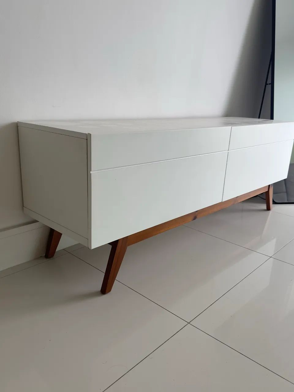 Hack branco de TV sala de estar  - Foto 2