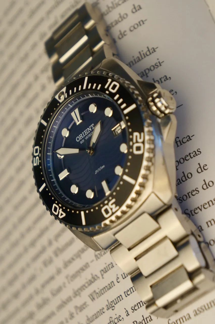 Relógio Orient SolarTech Diver 200m MBSS1471 D1SX Full Set - Foto 2
