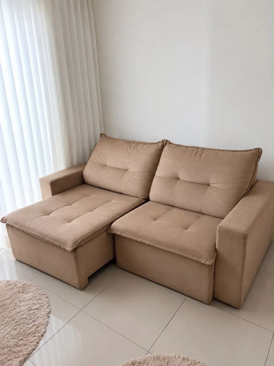 Sofá Retrátil e Reclinável 3 Lugares - Excelente Estado - Foto 2