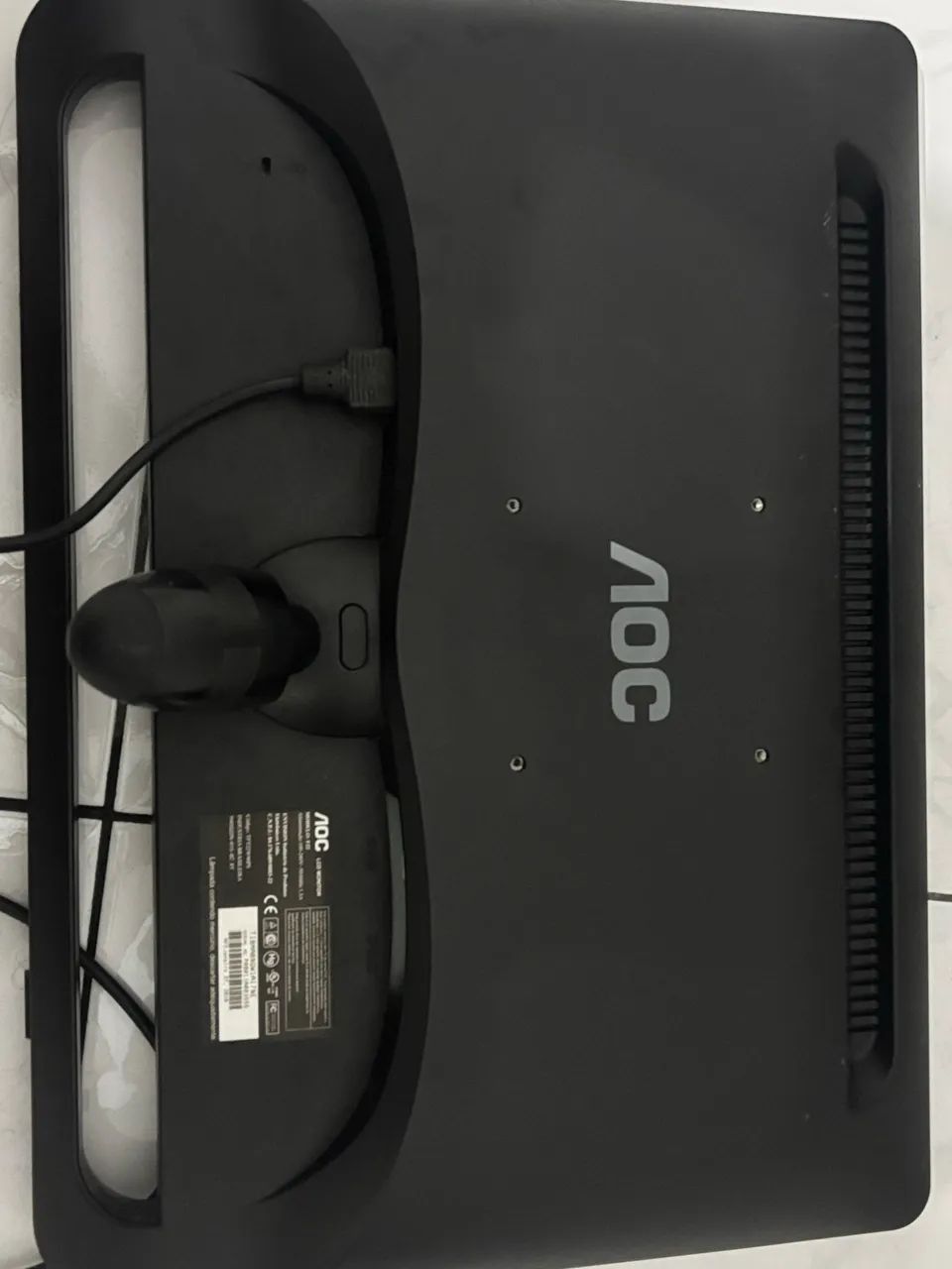 monitor aoc f22 lcd preto - Foto 3