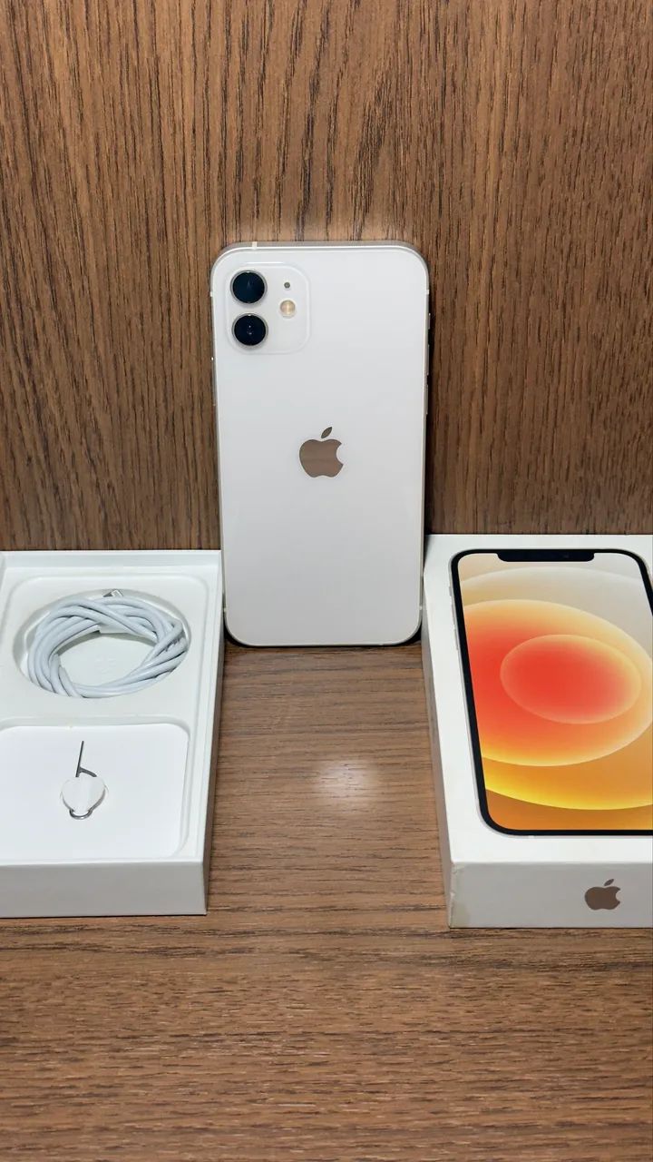 iPhone 12 64GB Branco ? 100% Original c/ Caixa e Cabo - Foto 2