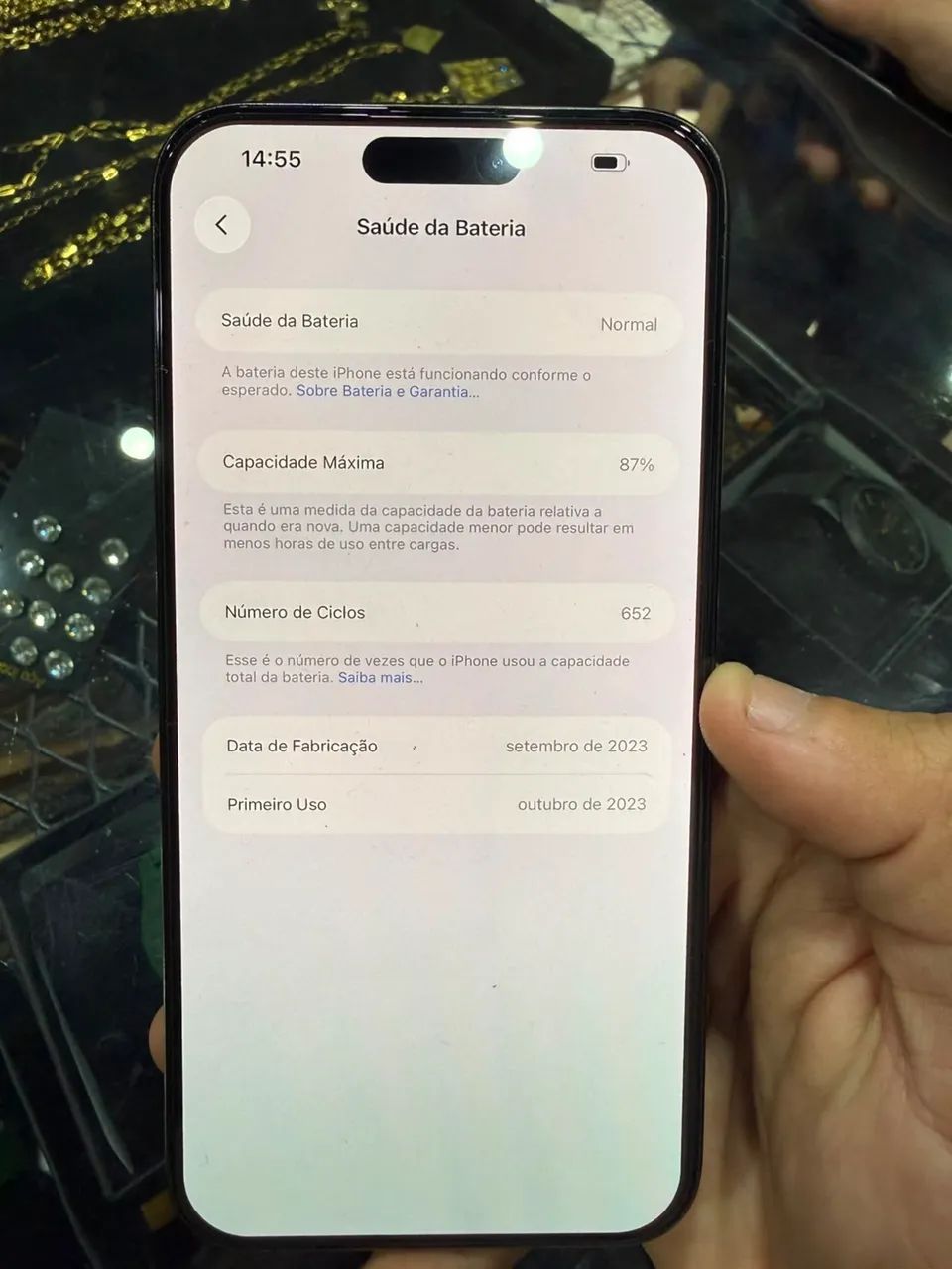 iPhone 15 pro max, bateria 87% totalmente original ! ACEITO TROCAS - Foto 4