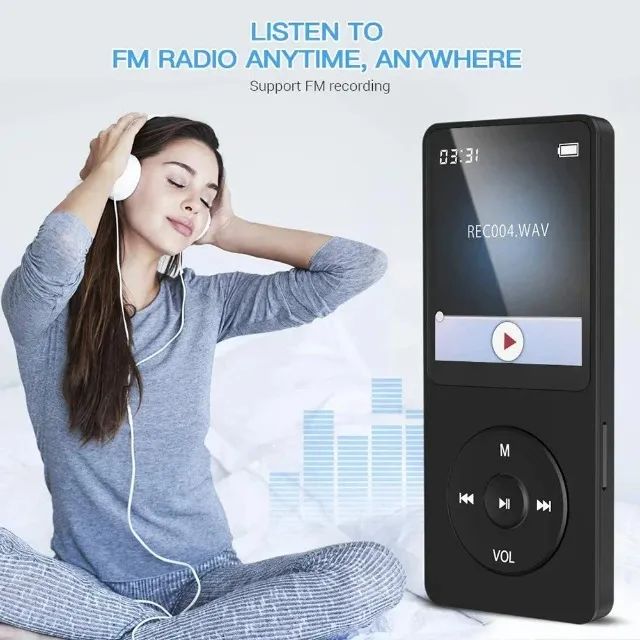 Reprodutor Mp3 com rádio FM e Bluetooth - Tela e Tipo C - Foto 3